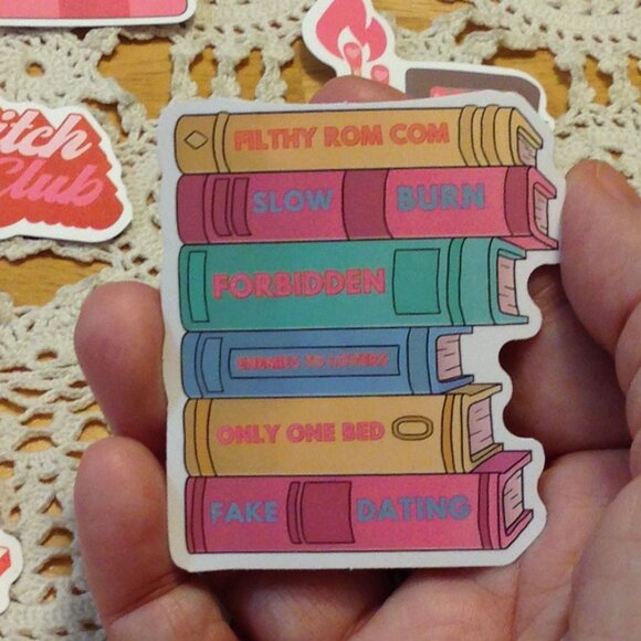 Smutty Book Lover's Stickers - for scrapbooks, computer book covers, crafts - Picture 7 of 9